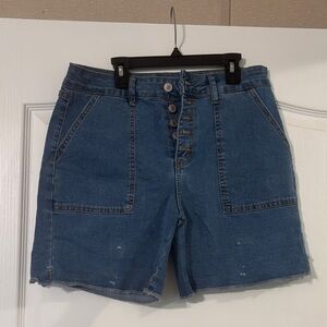 SHEIN Blue Jean Shorts for Women